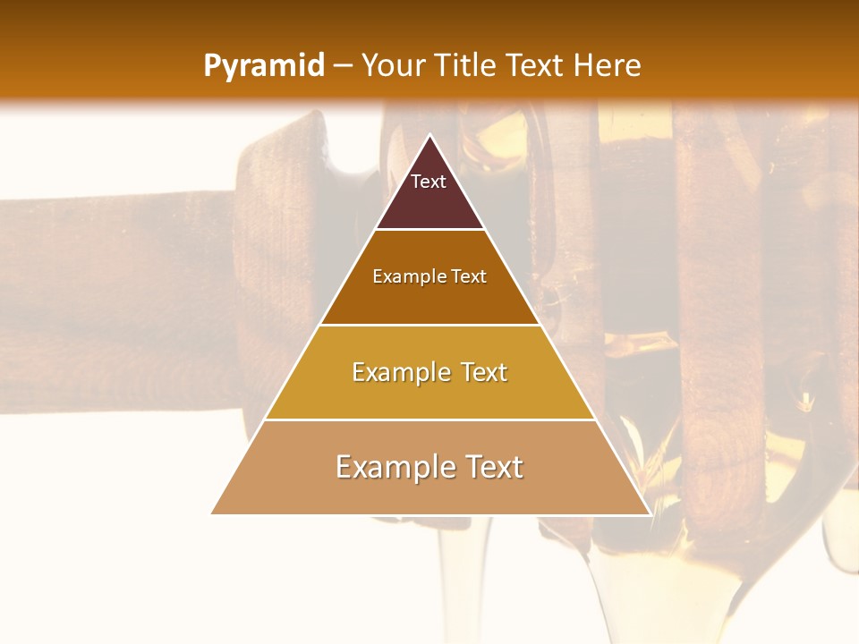 A Honey Dripping From A Wooden Spoon On Top Of A Table PowerPoint Template