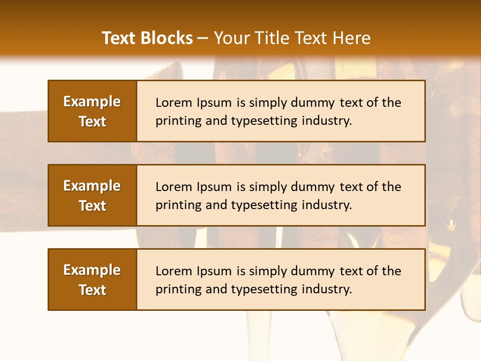 A Honey Dripping From A Wooden Spoon On Top Of A Table PowerPoint Template