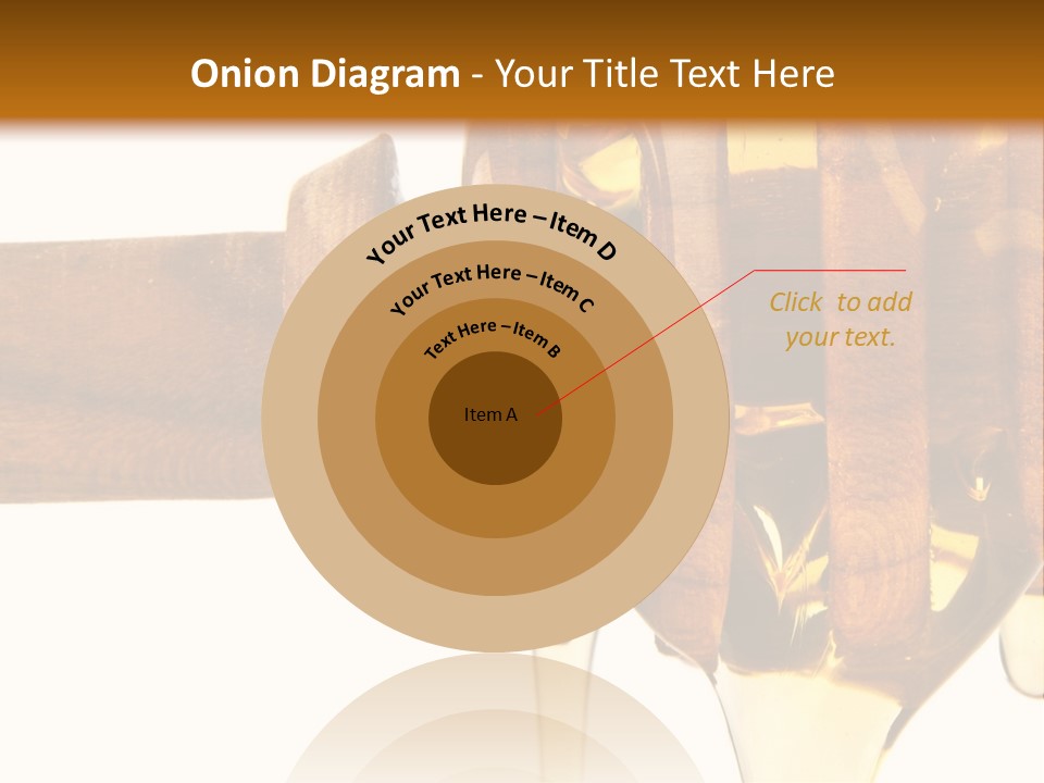 A Honey Dripping From A Wooden Spoon On Top Of A Table PowerPoint Template