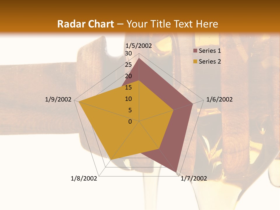 A Honey Dripping From A Wooden Spoon On Top Of A Table PowerPoint Template