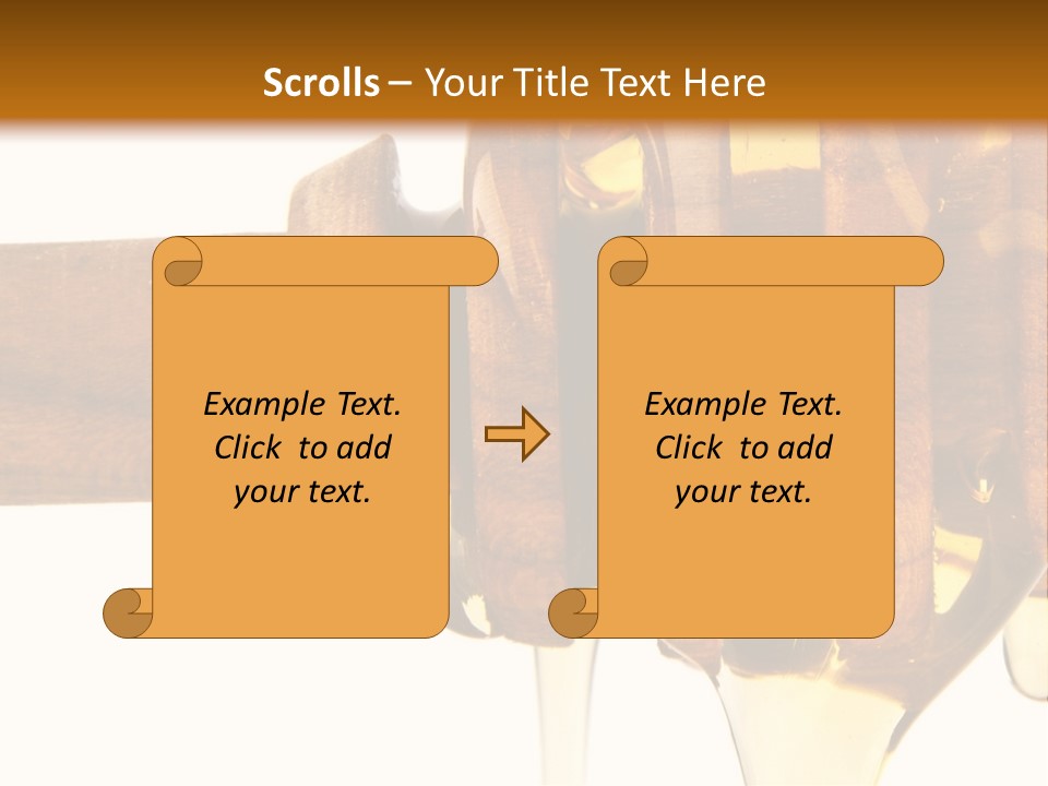 A Honey Dripping From A Wooden Spoon On Top Of A Table PowerPoint Template