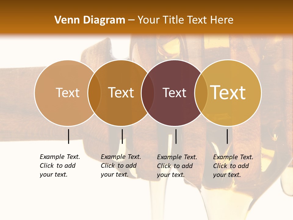 A Honey Dripping From A Wooden Spoon On Top Of A Table PowerPoint Template