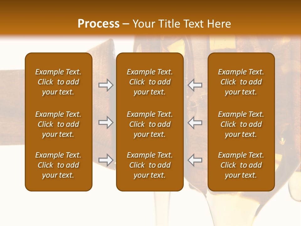 A Honey Dripping From A Wooden Spoon On Top Of A Table PowerPoint Template