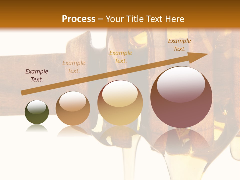 A Honey Dripping From A Wooden Spoon On Top Of A Table PowerPoint Template