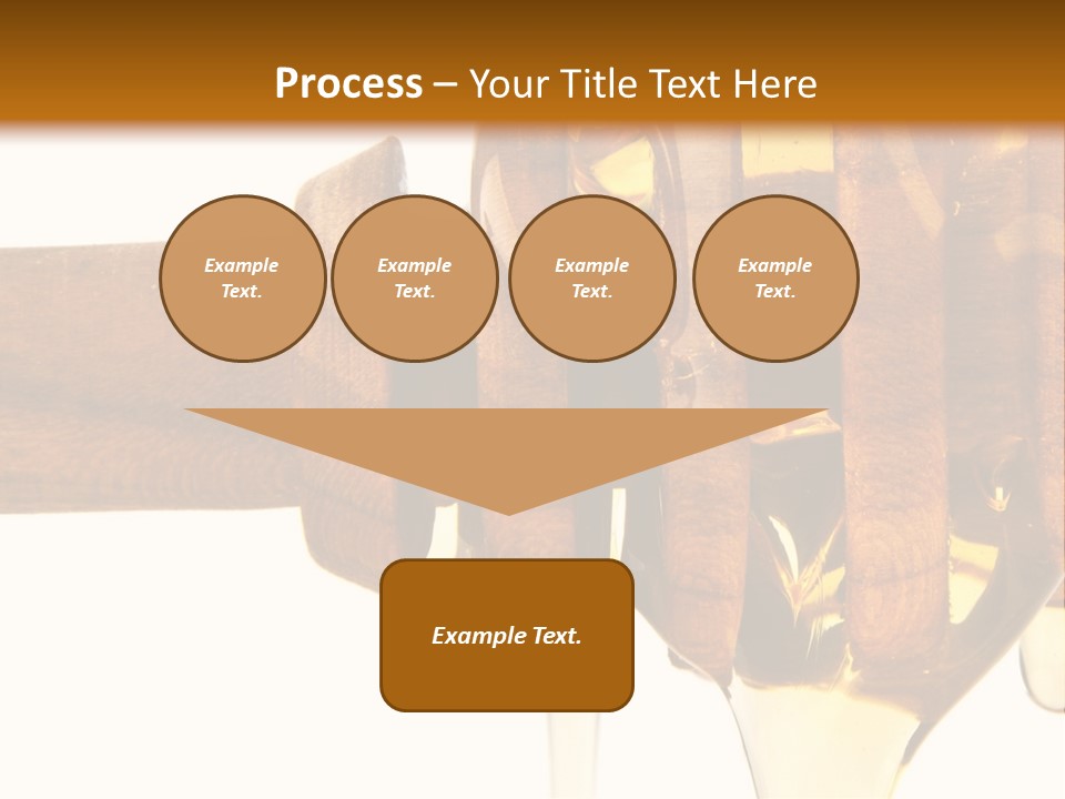 A Honey Dripping From A Wooden Spoon On Top Of A Table PowerPoint Template