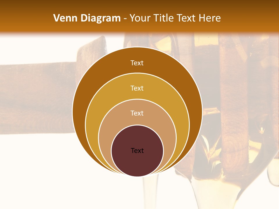 A Honey Dripping From A Wooden Spoon On Top Of A Table PowerPoint Template