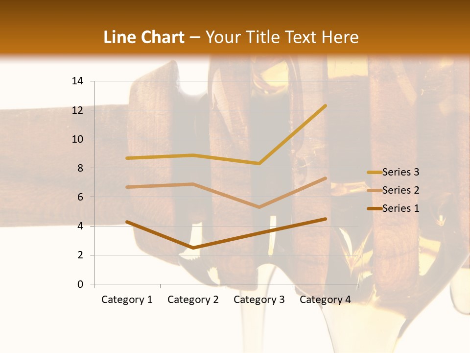A Honey Dripping From A Wooden Spoon On Top Of A Table PowerPoint Template