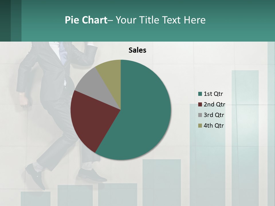 A Man In A Suit Jumping Up Into The Air PowerPoint Template