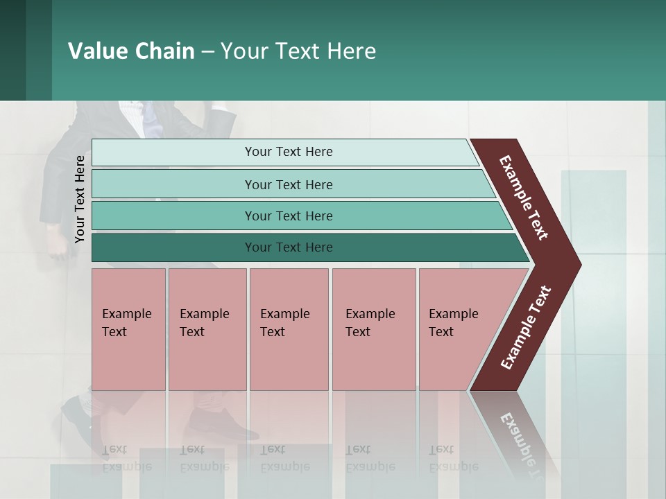 A Man In A Suit Jumping Up Into The Air PowerPoint Template
