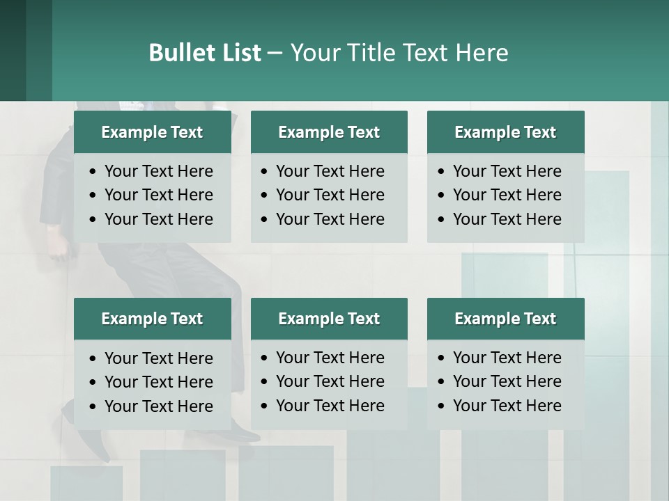 A Man In A Suit Jumping Up Into The Air PowerPoint Template