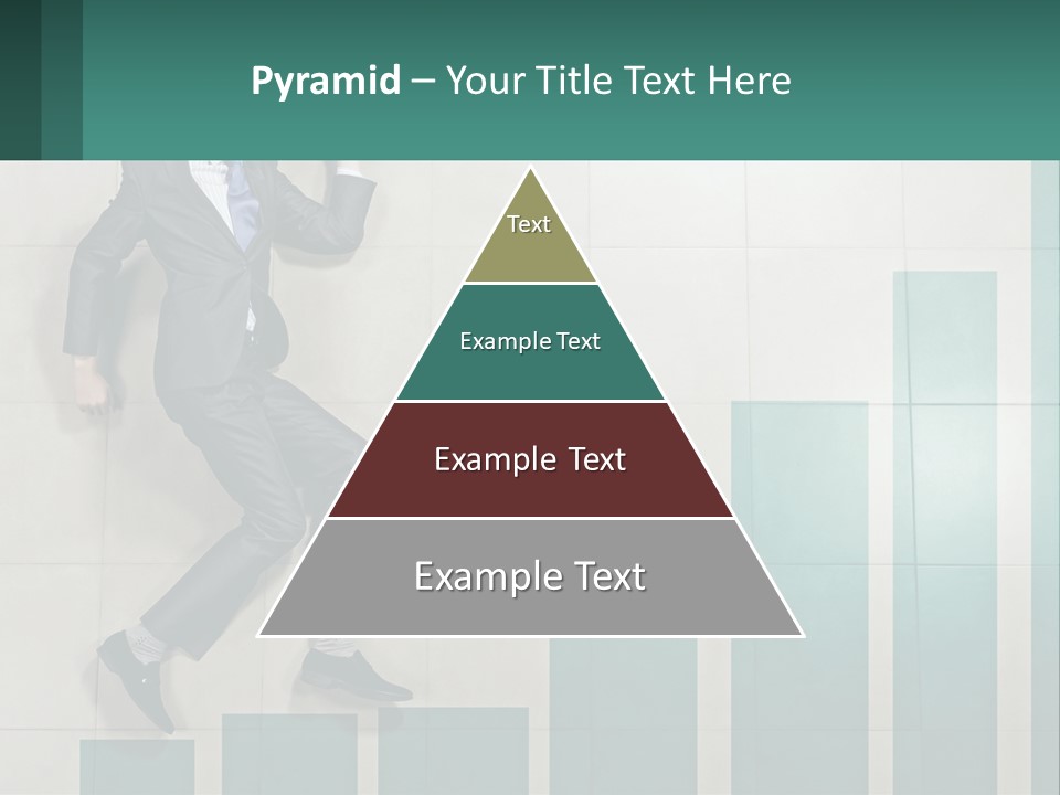 A Man In A Suit Jumping Up Into The Air PowerPoint Template