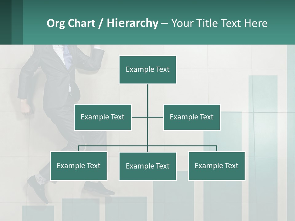 A Man In A Suit Jumping Up Into The Air PowerPoint Template