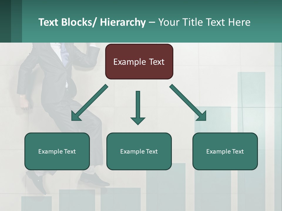 A Man In A Suit Jumping Up Into The Air PowerPoint Template