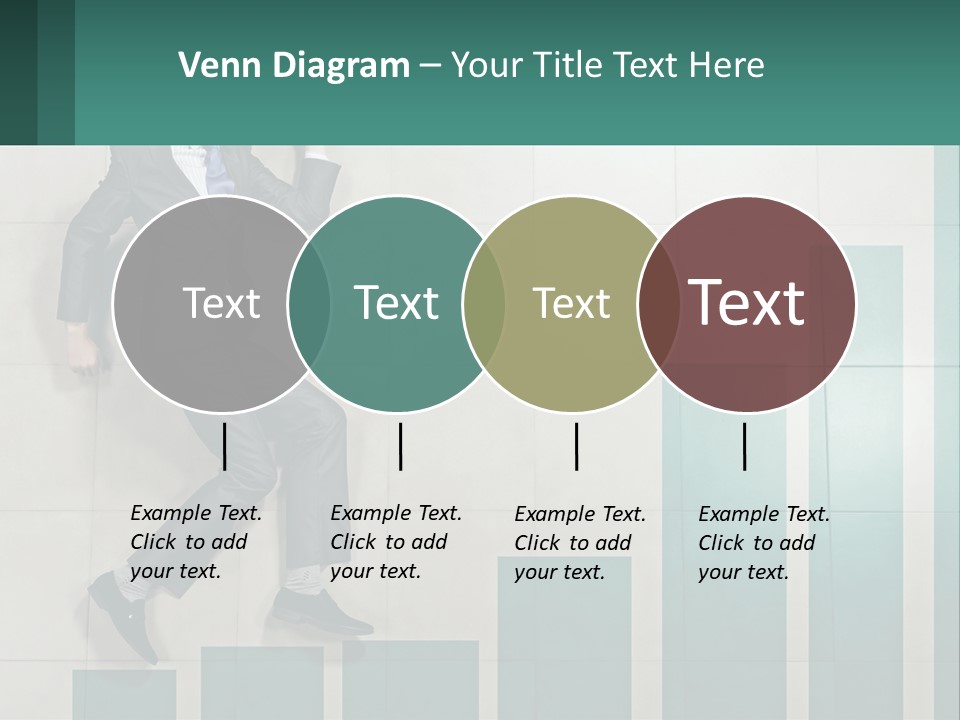 A Man In A Suit Jumping Up Into The Air PowerPoint Template