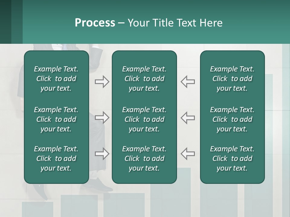 A Man In A Suit Jumping Up Into The Air PowerPoint Template