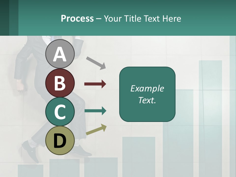 A Man In A Suit Jumping Up Into The Air PowerPoint Template