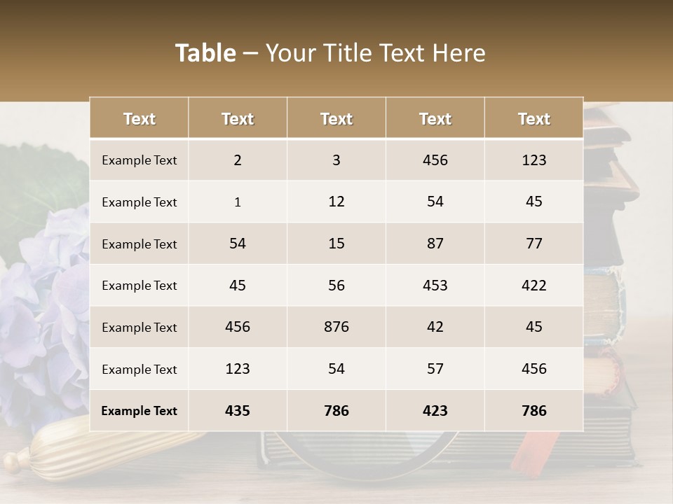 A Magnifying Glass Sitting On Top Of A Pile Of Books PowerPoint Template