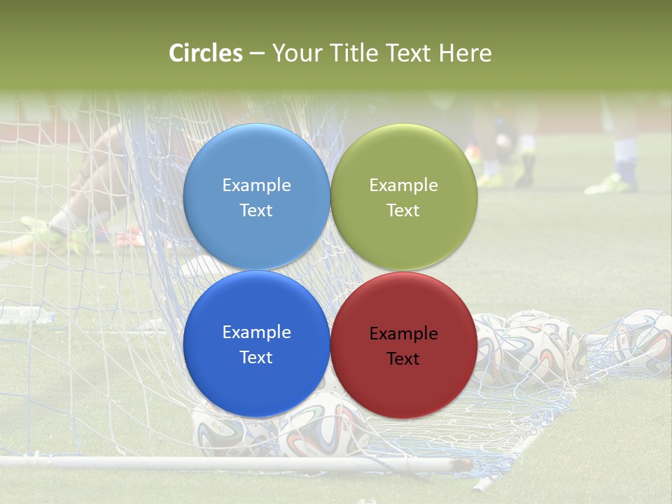A Group Of Soccer Players Sitting On A Field PowerPoint Template