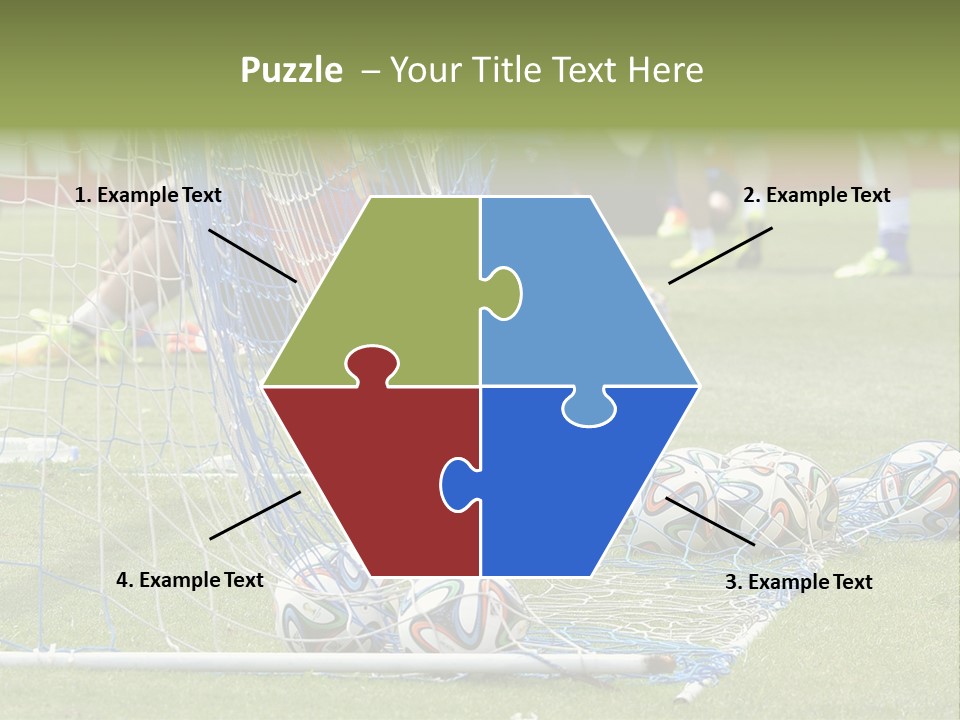 A Group Of Soccer Players Sitting On A Field PowerPoint Template