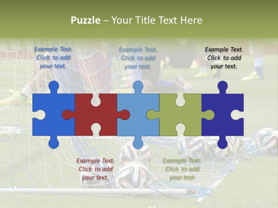A Group Of Soccer Players Sitting On A Field PowerPoint Template
