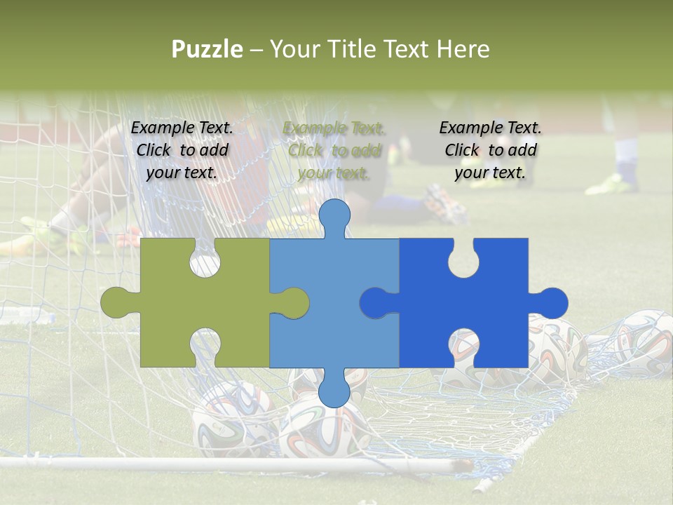 A Group Of Soccer Players Sitting On A Field PowerPoint Template