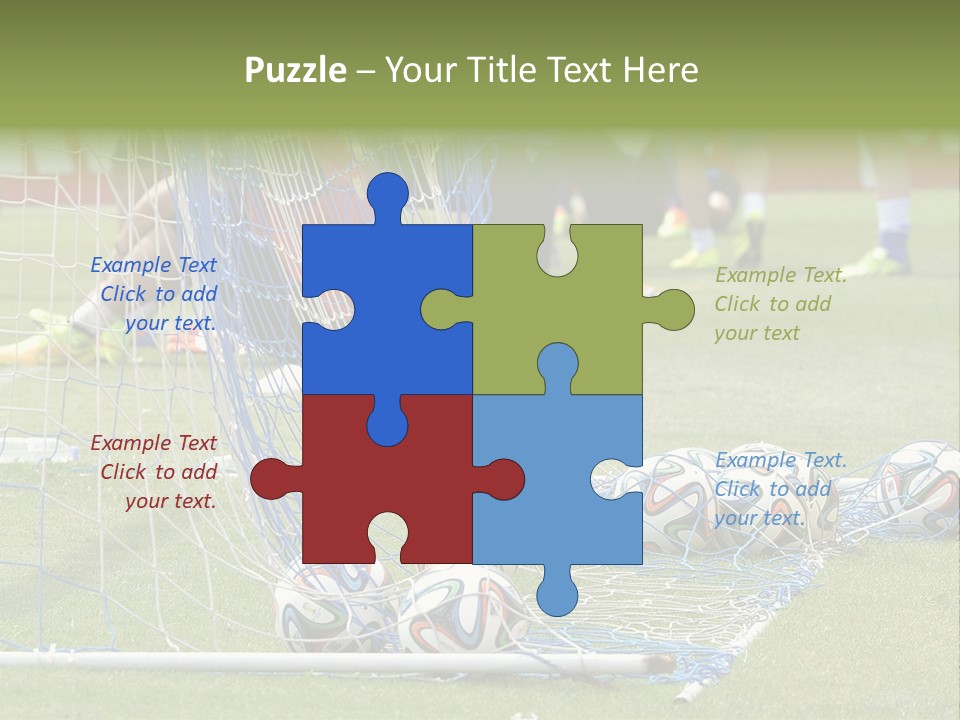 A Group Of Soccer Players Sitting On A Field PowerPoint Template