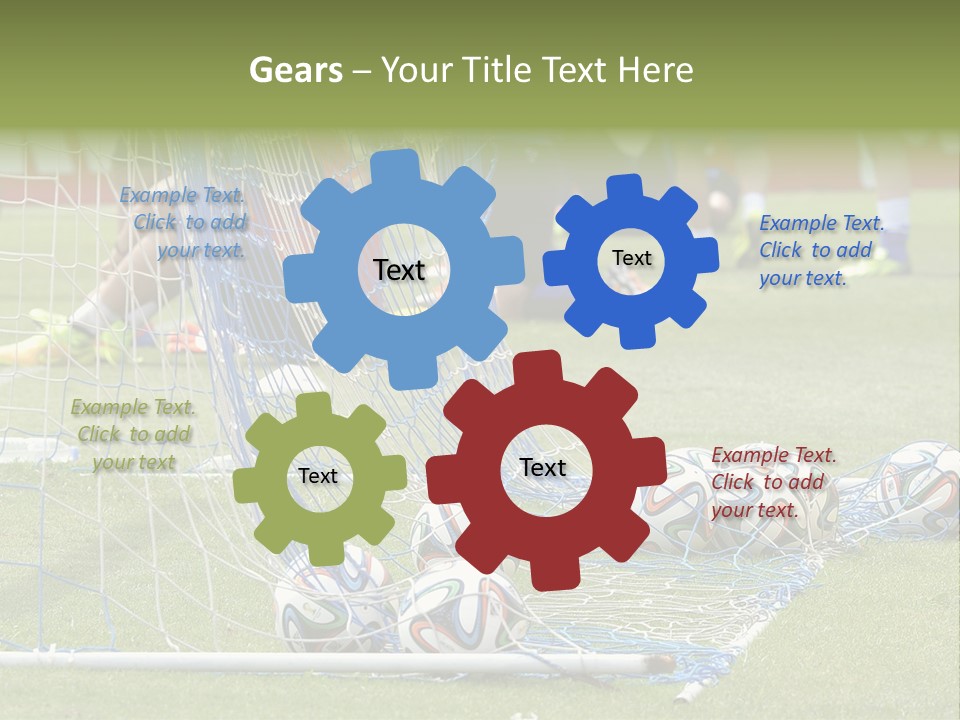 A Group Of Soccer Players Sitting On A Field PowerPoint Template