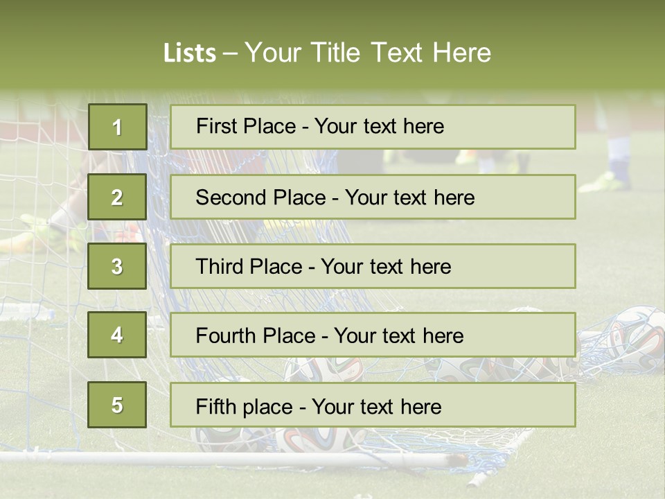 A Group Of Soccer Players Sitting On A Field PowerPoint Template