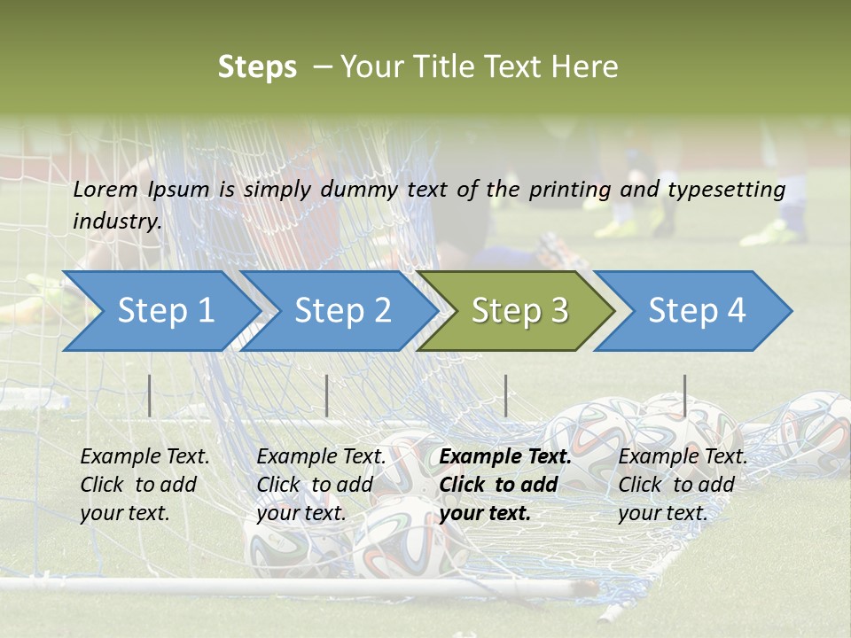 A Group Of Soccer Players Sitting On A Field PowerPoint Template