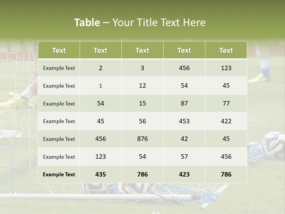 A Group Of Soccer Players Sitting On A Field PowerPoint Template
