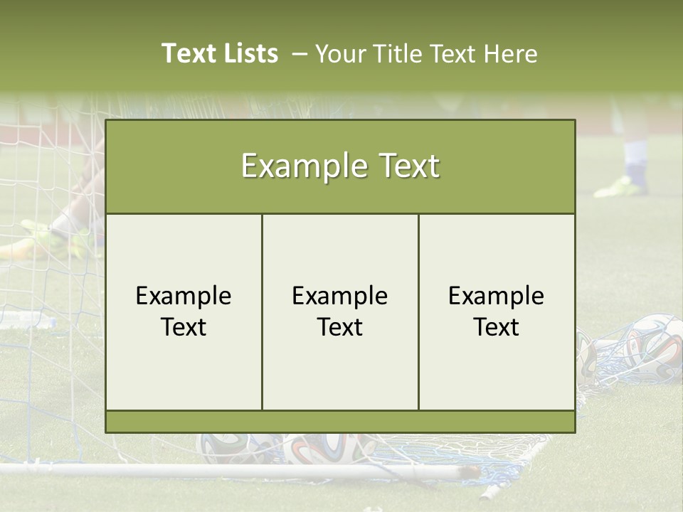 A Group Of Soccer Players Sitting On A Field PowerPoint Template