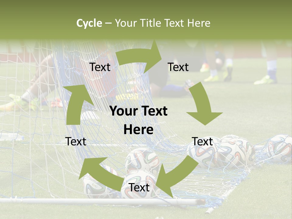 A Group Of Soccer Players Sitting On A Field PowerPoint Template
