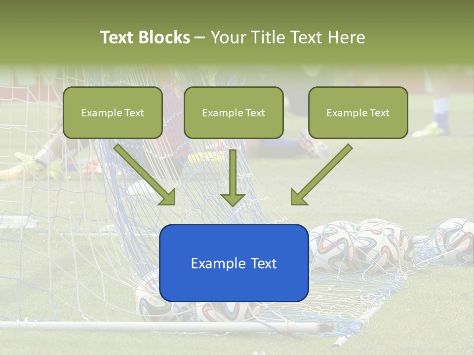 A Group Of Soccer Players Sitting On A Field PowerPoint Template