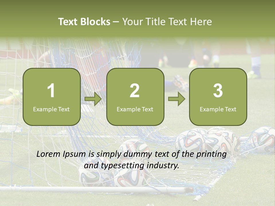 A Group Of Soccer Players Sitting On A Field PowerPoint Template