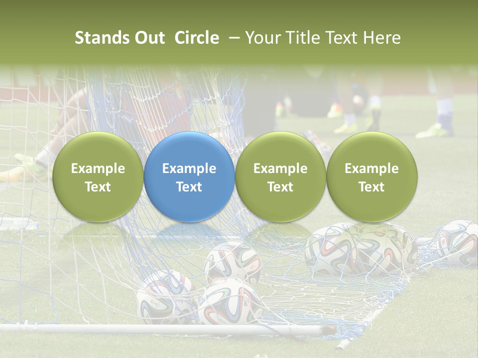 A Group Of Soccer Players Sitting On A Field PowerPoint Template