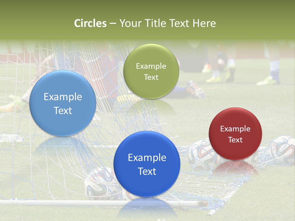 A Group Of Soccer Players Sitting On A Field PowerPoint Template