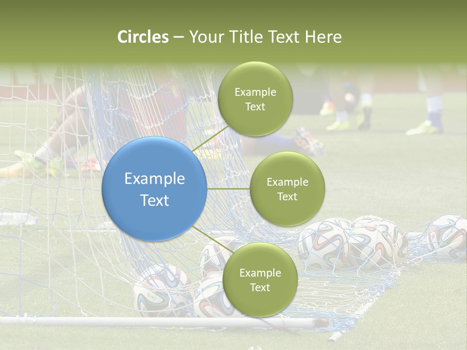 A Group Of Soccer Players Sitting On A Field PowerPoint Template