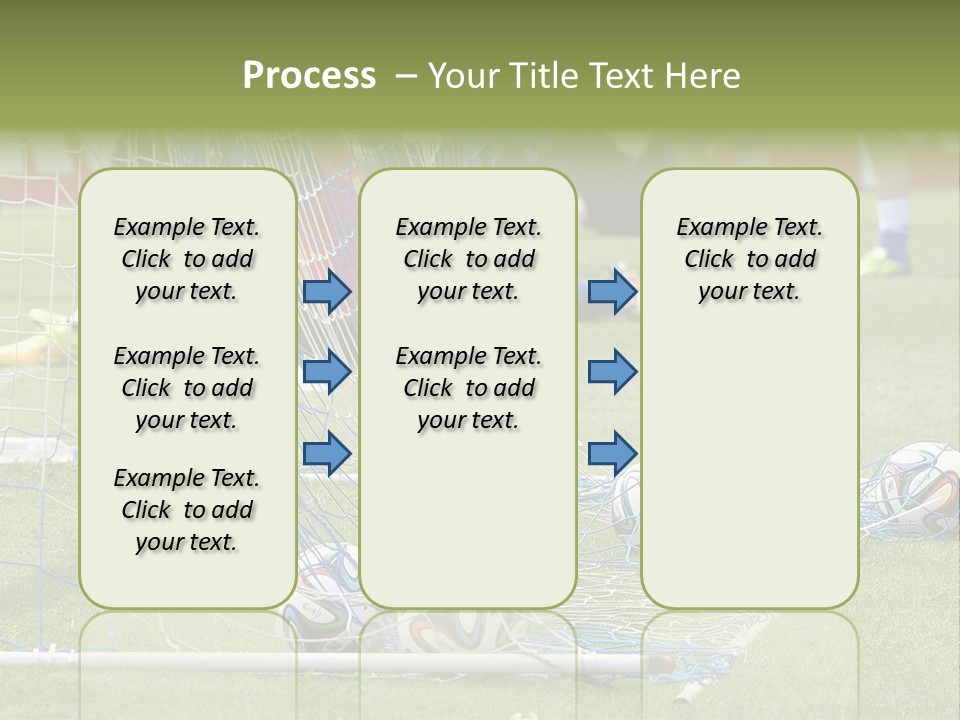 A Group Of Soccer Players Sitting On A Field PowerPoint Template