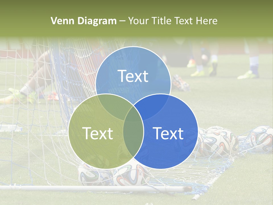A Group Of Soccer Players Sitting On A Field PowerPoint Template