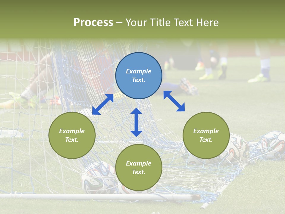 A Group Of Soccer Players Sitting On A Field PowerPoint Template