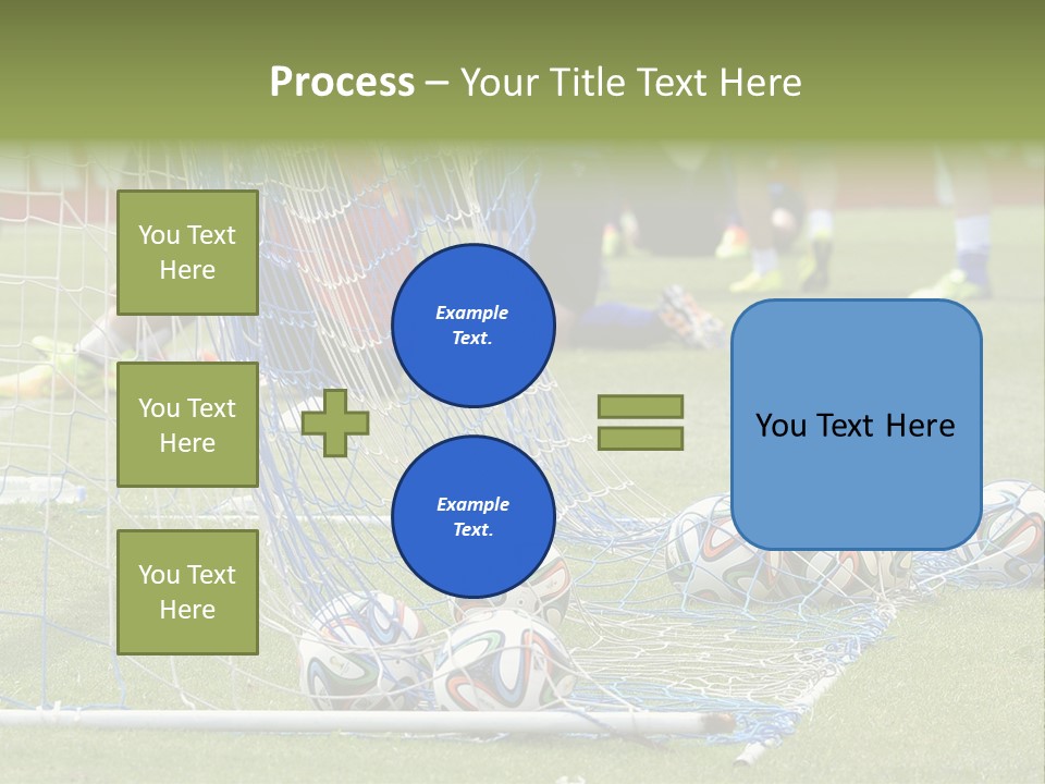 A Group Of Soccer Players Sitting On A Field PowerPoint Template
