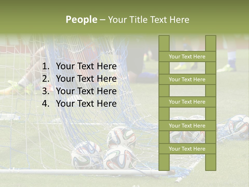 A Group Of Soccer Players Sitting On A Field PowerPoint Template