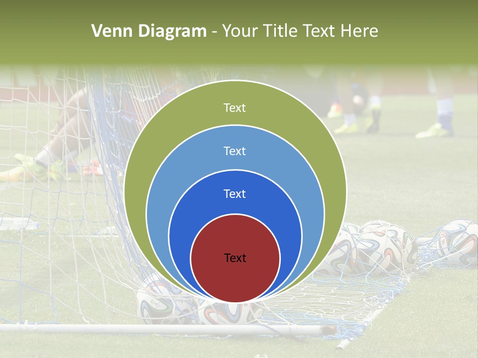 A Group Of Soccer Players Sitting On A Field PowerPoint Template
