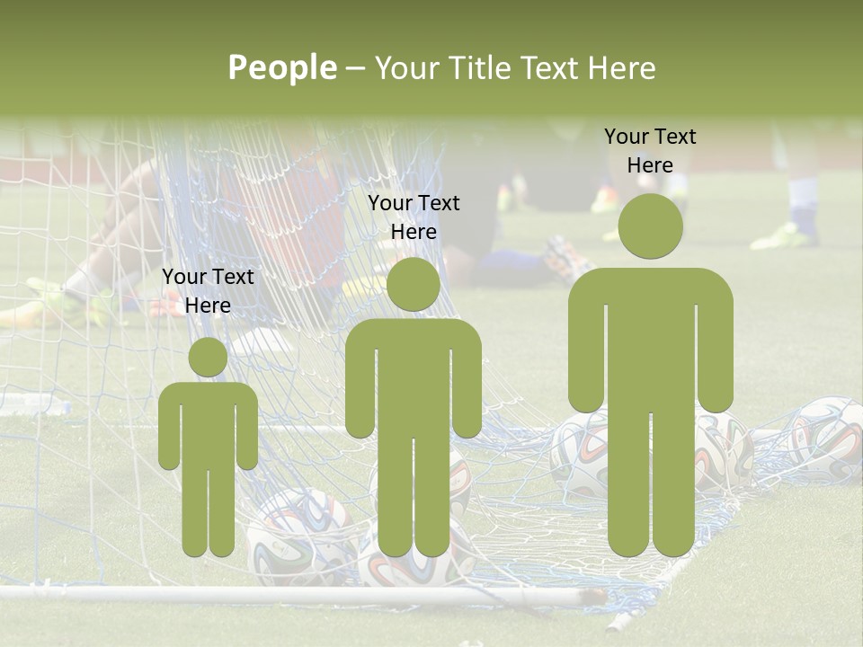 A Group Of Soccer Players Sitting On A Field PowerPoint Template