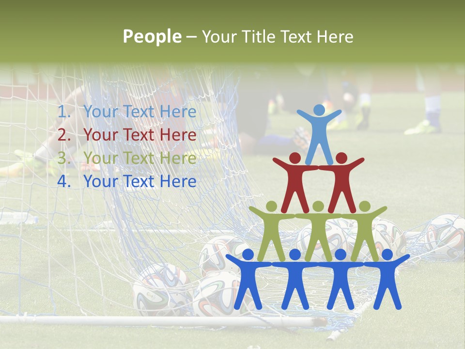 A Group Of Soccer Players Sitting On A Field PowerPoint Template