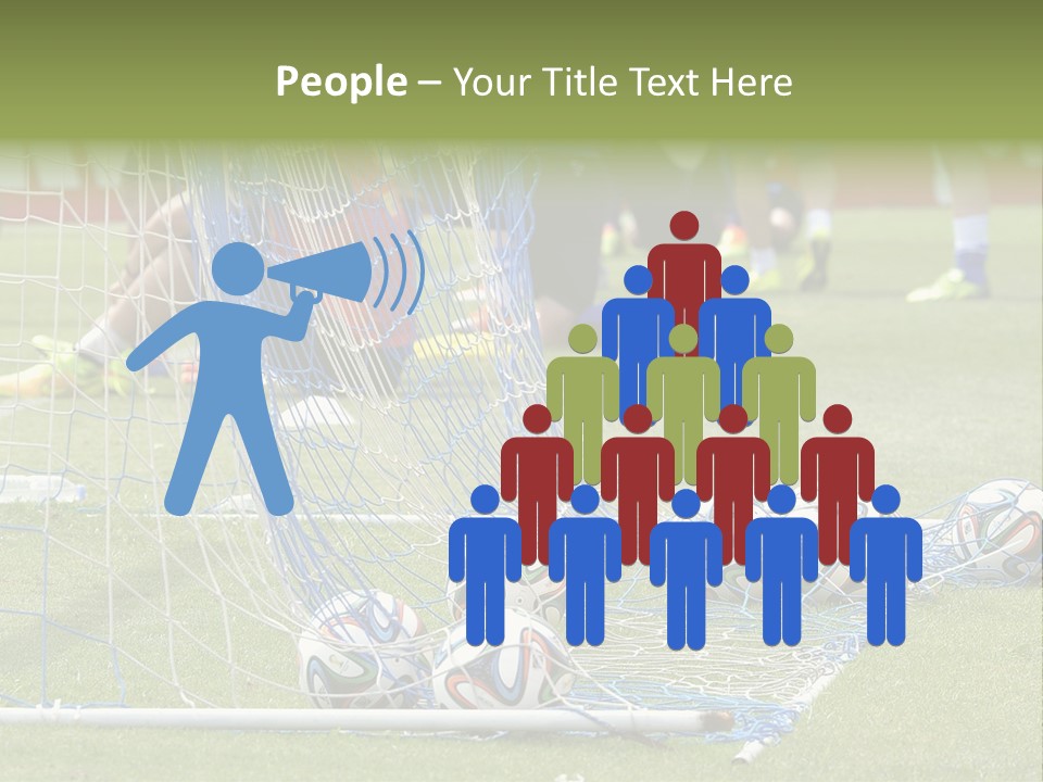 A Group Of Soccer Players Sitting On A Field PowerPoint Template