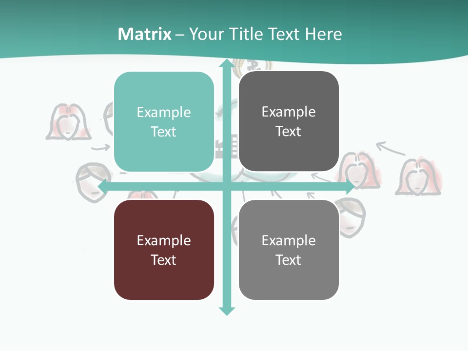 A Group Of People Connected To A Cloud PowerPoint Template