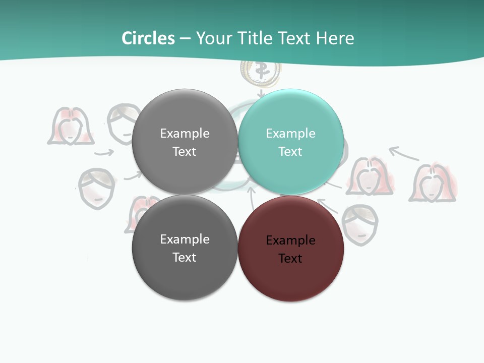 A Group Of People Connected To A Cloud PowerPoint Template