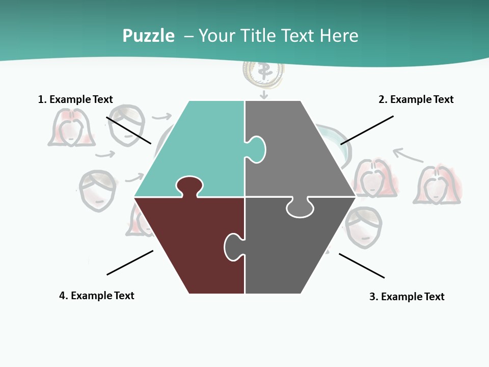 A Group Of People Connected To A Cloud PowerPoint Template