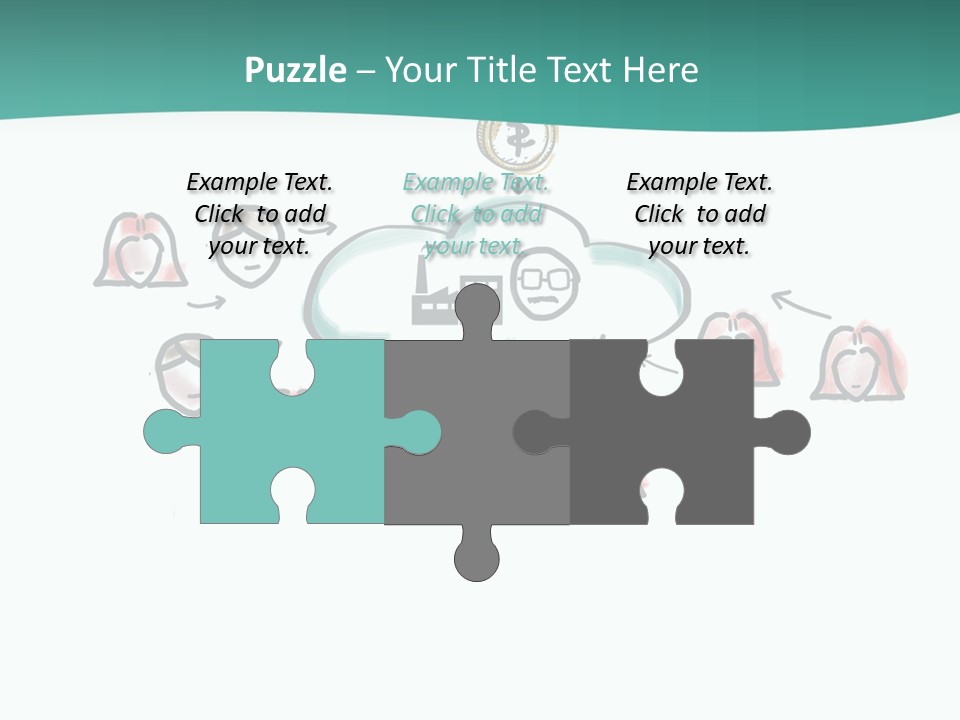 A Group Of People Connected To A Cloud PowerPoint Template
